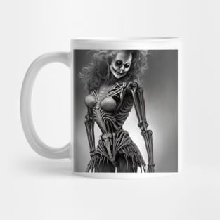 Dancing Gothic Ballet Skeleton Mug